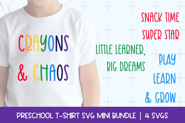 Preschool T-Shirt Cut File Bundle | Kid's Crafts SVG So_Fontsy_VIP 