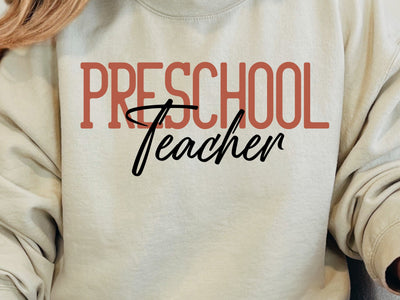 Preschool Teacher SVG, PNG, Teacher Appreciation Gift SVG DesignDestine 