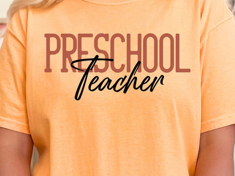Preschool Teacher SVG, PNG, Teacher Appreciation Gift SVG DesignDestine 