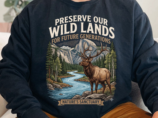 Preserve Our Wild Lands Elk PNG File SVG artprintfile 