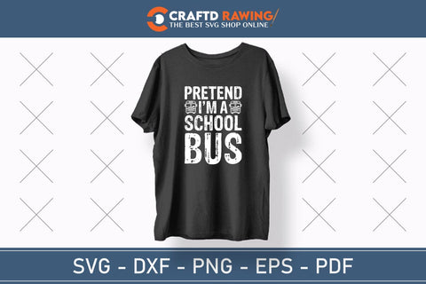 Pretend I'm A School Bus Halloween Svg, Halloween Png , Halloween Clipart, Ghost Svg, Halloween Shirt Svg, Hippie Svg, Retro Svg, Svg Bundle, Sublimation Designs SVG Debashish Barman 