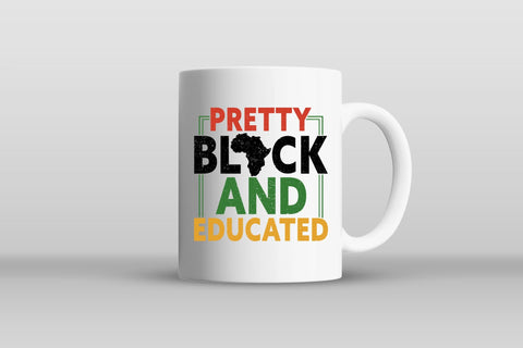 Pretty Black and Educated PNG Sublimation Sublimation CraftLabSVG 