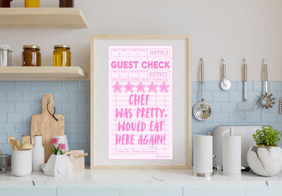 Pretty Chef Guest Check Kitchen Design SVG So_Fontsy_VIP 