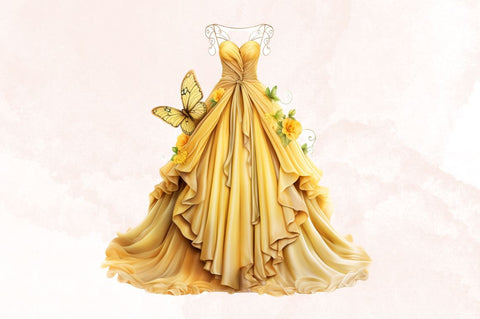 Pretty Fairy Dress Sublimation Clipart Bundle Sublimation Designangry 