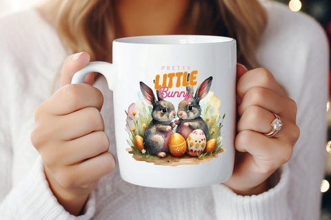 Pretty Little Bunny - Easter Sublimation Sublimation CraftLabSVG 