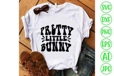 Pretty Little Bunny Retro SVG Design SVG Syaman 