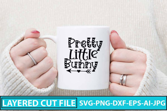 Pretty Little Bunny SVG Design SVG Syaman 