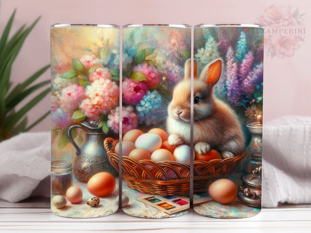 Pretty Pretty Easter Bunny 20oz Tumbler Wrap PNG, Happy Easter Day Tumbler Png, Straight & Tapered Tumbler Wrap, Instant Digital Download Sublimation Li Zamperini 