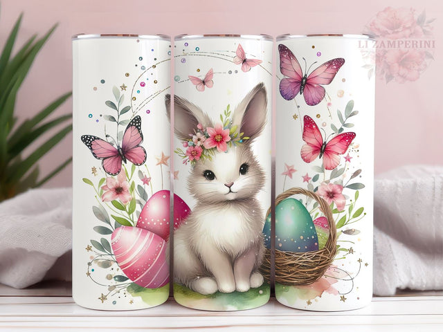 Pretty Pretty Easter Bunny 20oz Tumbler Wrap PNG, Happy Easter Day Tumbler Png, Straight & Tapered Tumbler Wrap, Instant Digital Download Sublimation Li Zamperini 