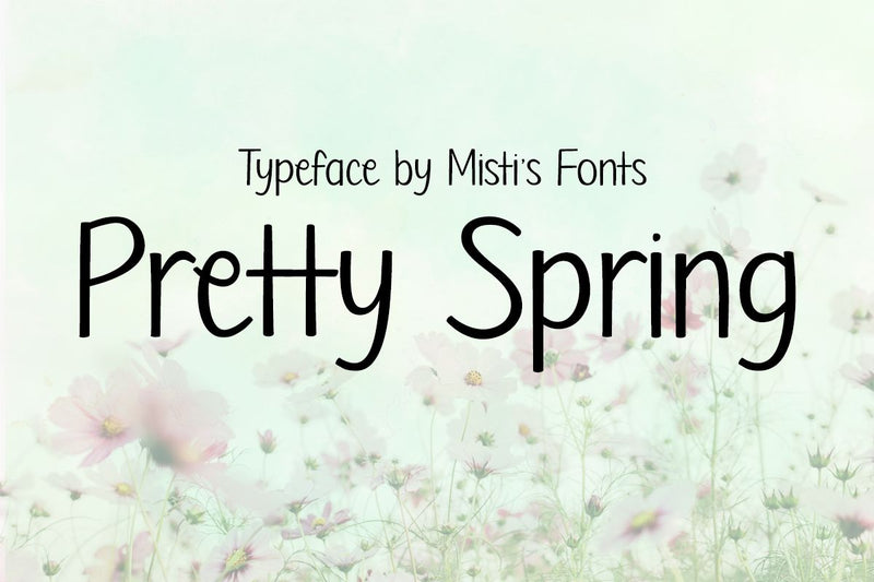 Pretty Spring Font Misti's Fonts 