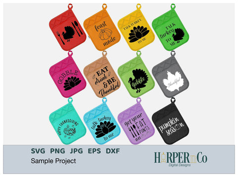 PRICE FOR the POTHOLDER DESIGNS - IS THIS BUNDLE?? SVG PNG Cut EPS File SVG HarperNCo 