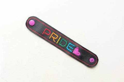 Pride Bracelet Wristband ITH Applique Embroidery Embroidery/Applique DESIGNS Designed by Geeks 