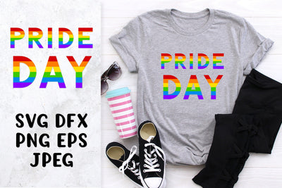 Pride day rainbow lettering. LGBT SVG. LGBTQ pride design SVG LaBelezoka 