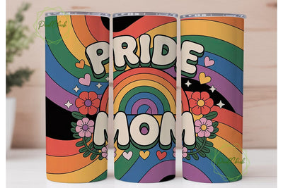 Pride Mom 20oz Tumbler Wrap Sublimation PixelChick 