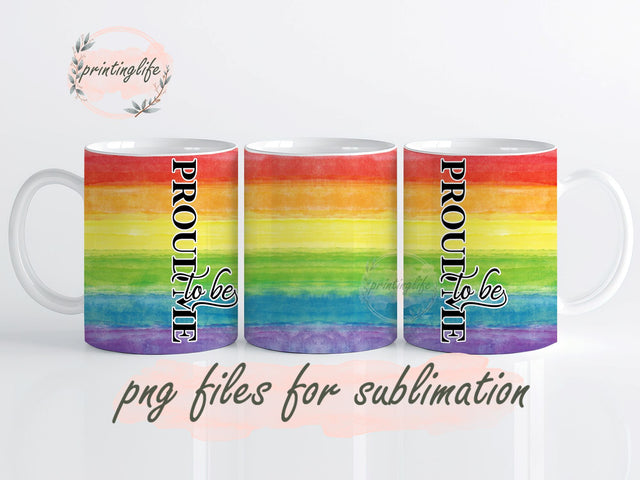 Pride month Mug Wrap Design, Instant Digital Design Download Mug Wrap Design, Mug Design PNG Sublimation PrintingLife 
