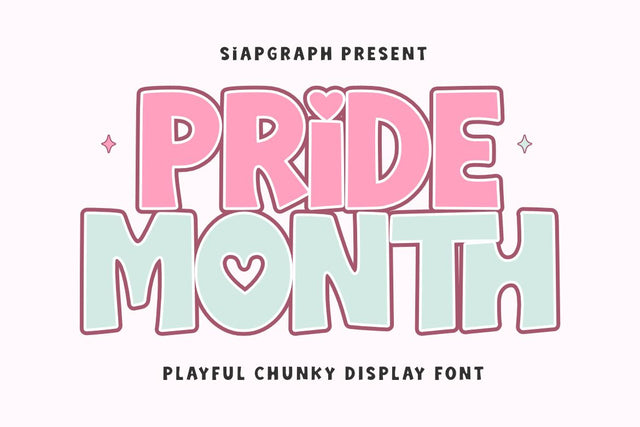 Pride Month - Playful Chunky Font Font Masyafi Studio 