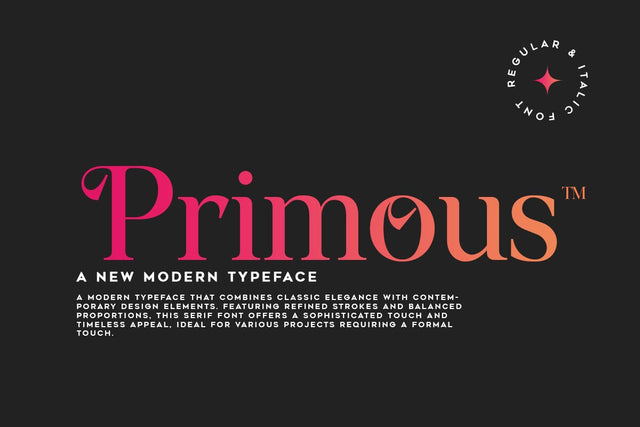 Primous Font gatype 