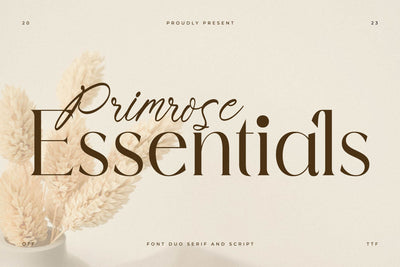 Primrose Essentials Font Duo Font Storytype Studio 