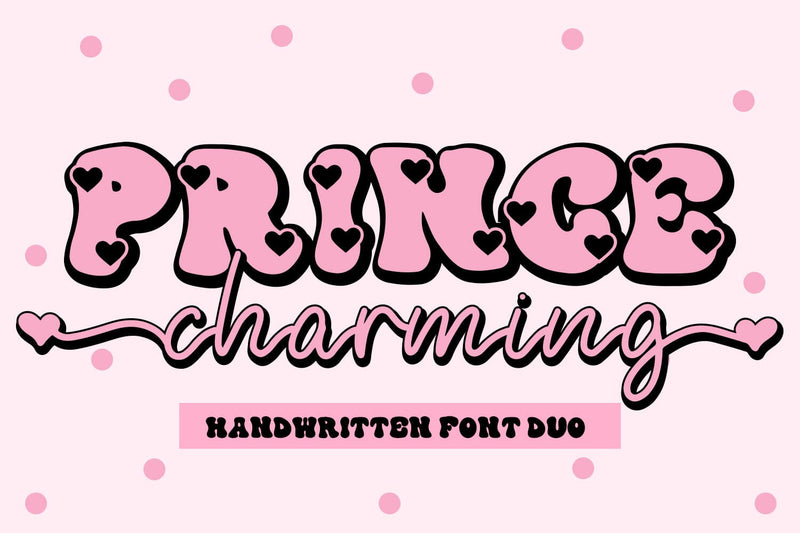 Prince Charming Retro Font Duo Font Freeling Design House 