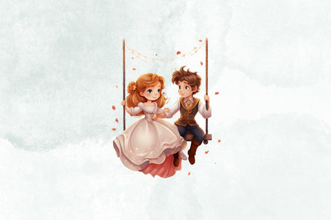 Prince & Princess Sublimation Clipart Bundle Sublimation Designangry 