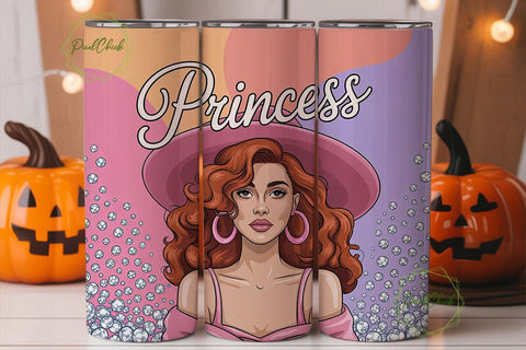 Princess Doll 20oz Tumbler Wrap Sublimation PixelChick 