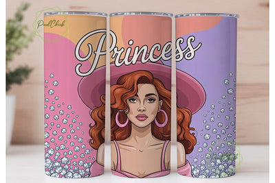 Princess Doll 20oz Tumbler Wrap Sublimation PixelChick 