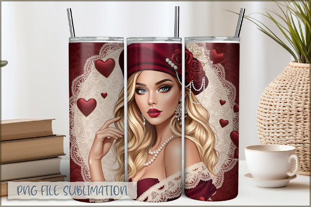 Princess Girl 20 Oz Tumbler Wrap PNG Sublimation Shetara Begum 