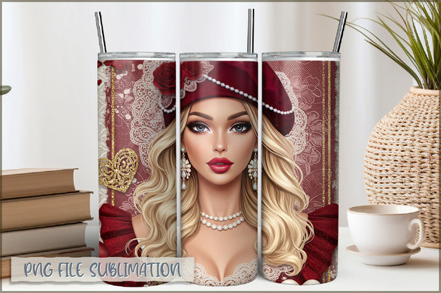 Princess Girl 20 Oz Tumbler Wrap PNG Sublimation Shetara Begum 