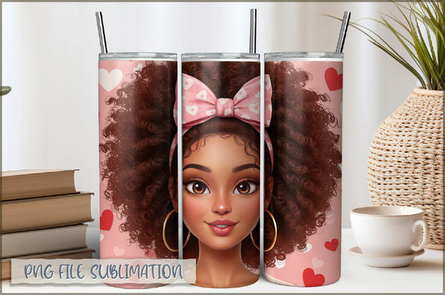 Princess Girl 20 Oz Tumbler Wrap PNG Sublimation Shetara Begum 