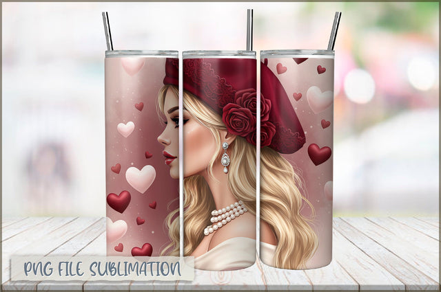 Princess Girl 20 Oz Tumbler Wrap PNG Sublimation Shetara Begum 