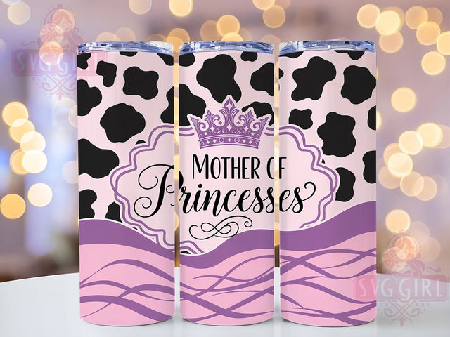 Princess Girl Mom Tumbler Wrap Gift, Princess Mom Gift, Mother Daughter Design, Mom Life Tumbler, Princess Crown Cup, Girl Mom Quote, Mother's Day Gift Sublimation SvggirlplusArt 