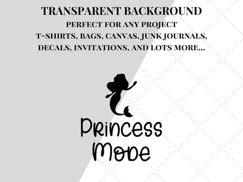 Princess Mode SVG | Mermaid PNG SVG Paige Cole Studio 