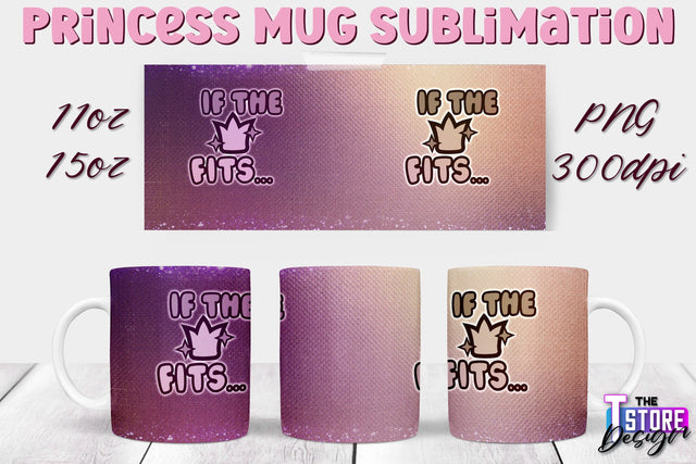 Princess Mug Sublimation | 11 Oz 15 Oz Mug Sublimation | PNG File Sublimation The T Store Design 