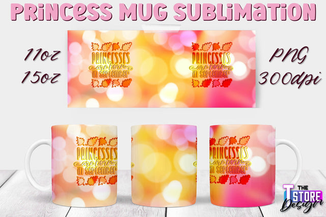 Princess Mug Sublimation | 11 Oz 15 Oz Mug Sublimation | PNG File Sublimation The T Store Design 