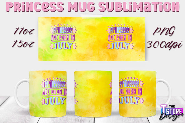 Princess Mug Sublimation | 11 Oz 15 Oz Mug Sublimation | PNG File Sublimation The T Store Design 