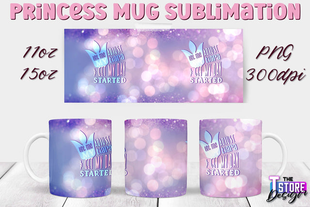 Princess Mug Sublimation | 11 Oz 15 Oz Mug Sublimation | PNG File Sublimation The T Store Design 