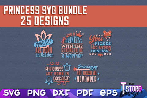 Princess SVG | Funny Girl Quotes SVG v.1 SVG The T Store Design 