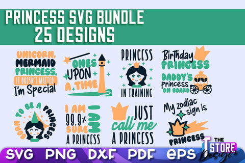 Princess SVG | Funny Girl Quotes SVG v.2 SVG The T Store Design 