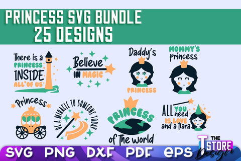 Princess SVG | Funny Girl Quotes SVG v.2 SVG The T Store Design 