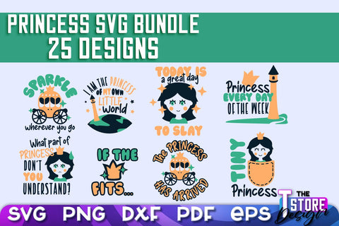 Princess SVG | Funny Girl Quotes SVG v.2 SVG The T Store Design 