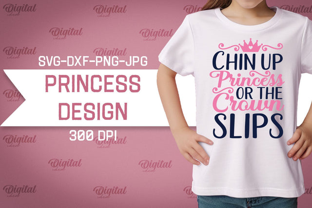 Princess SVG. Princess Girl SVG. T-Shirt Design SVG SVG Evgenyia Guschina 