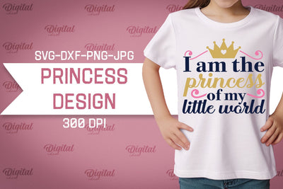 Princess SVG. Princess Girl SVG. T-Shirt Design SVG SVG Evgenyia Guschina 
