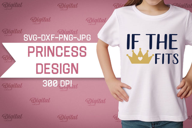 Princess SVG. Princess Girl SVG. T-Shirt Design SVG SVG Evgenyia Guschina 