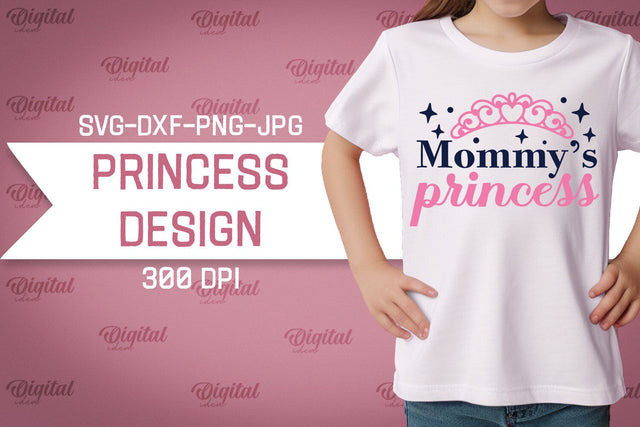 Princess SVG. Princess Girl SVG. T-Shirt Design SVG SVG Evgenyia Guschina 