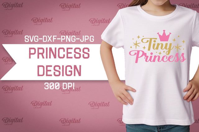 Princess SVG. Princess Girl SVG. T-Shirt Design SVG SVG Evgenyia Guschina 