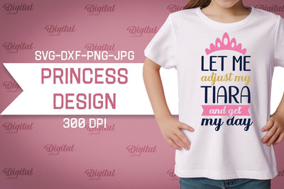 Princess SVG. Princess Girl SVG. T-Shirt Design SVG SVG Evgenyia Guschina 