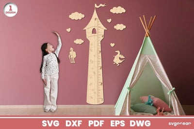 Princess Tower Growth Chart SVG SvgOcean 