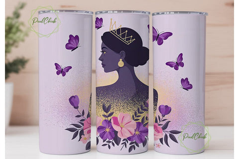 Princess Tumbler Wrap PNG Sublimation PixelChick 