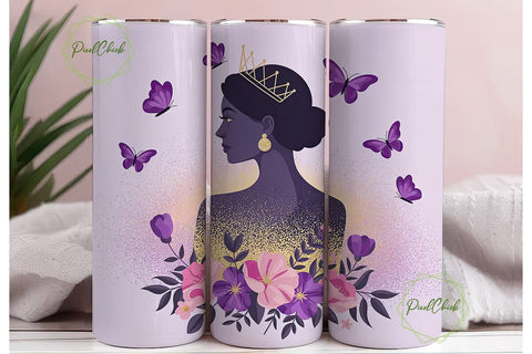 Princess Tumbler Wrap PNG Sublimation PixelChick 