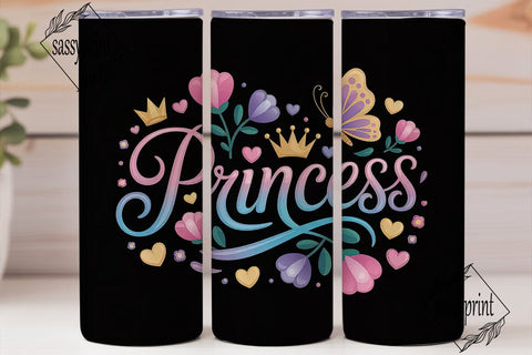 Princess Tumbler Wrap PNG Sublimation sassyprint 